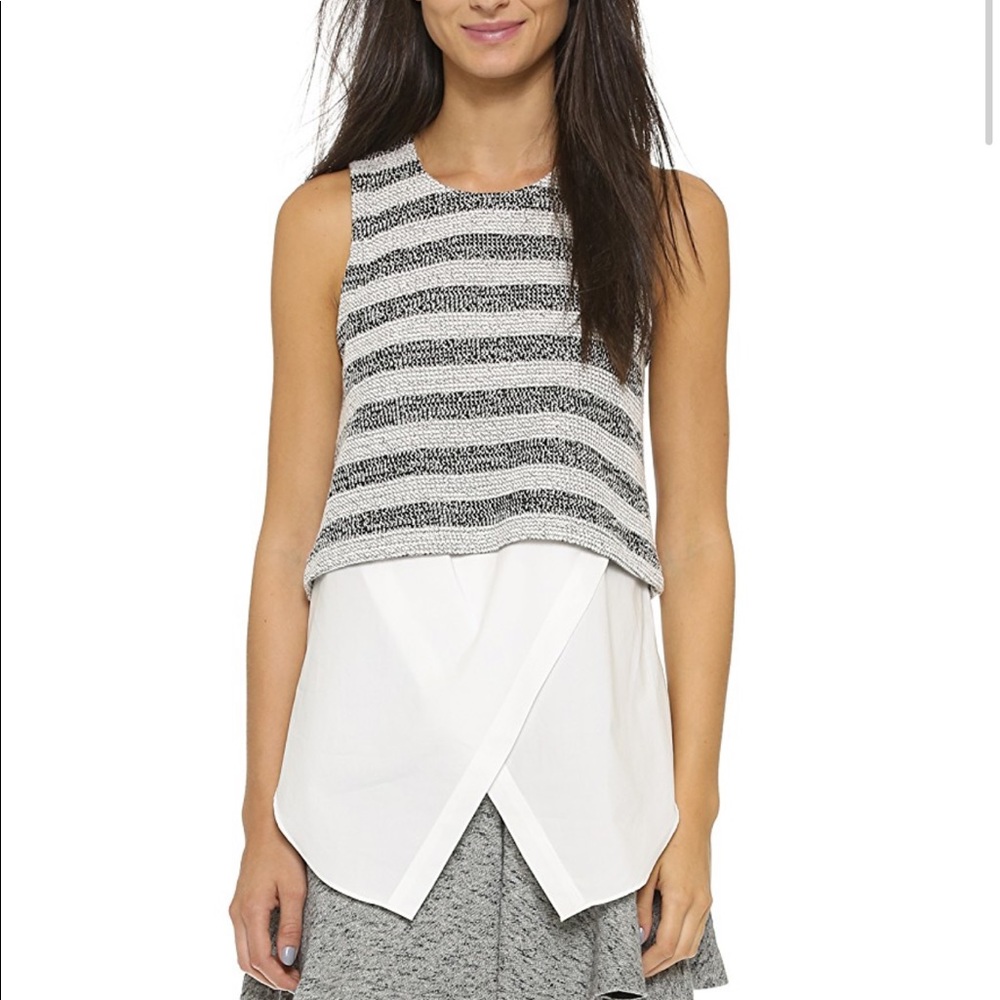 Derek Lam 10 Crosby Layered Tank